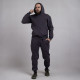 Мужской спортивный костюм 3х-нитка на флисе "Резинка Темно-серый" 48-56р.