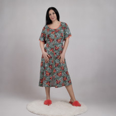 Женский летний халат батал "Незабудка-Магнолия" р.52-64