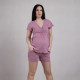 Кулирная пижама футболка+шорты "Мальва-роз" 44-56р. Кулирная пижама футболка+шорты "Мальва-роз" 44-56р.
