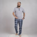 Чоловіча  піжама футболка+штани "Клітина" р.48-60 