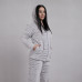 Жіноча махрова піжама на блискавці "Шиншила" р.48-56 