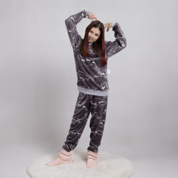 Детская махровая пижама "Дино" 36-42р.