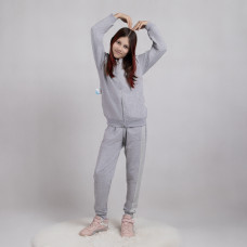 Стильный подростковый костюм на девочку серый р.36-42 