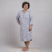 Женская теплая ночная рубашка батал "Бант" р.52-64