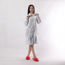 Женский махровый халат "Воротник Шиншилла"  р.52-60