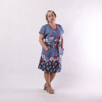 Женский летний халат "Итальянка-new" р.50-58