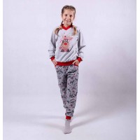 Подростковый теплая пижама "Олени - new" р.36-40