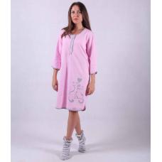 Женская теплая ночная рубашка "Кошка" р.44-60р. (44 роз нет) ( 52 только роз.)