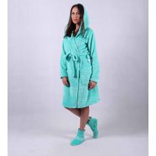 Женский махровый халат " Лайм" р.42-54
