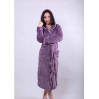 Женский длинный махровый халат "Violet" р.42-54
